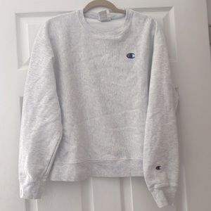 Large Light Gray Champion Crewneck